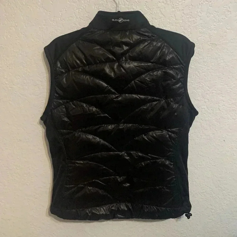 Glen Echo Black Puffer Vest "Austin-Live Music Capital of the World" Gorpcore L - Picture 3 of 8